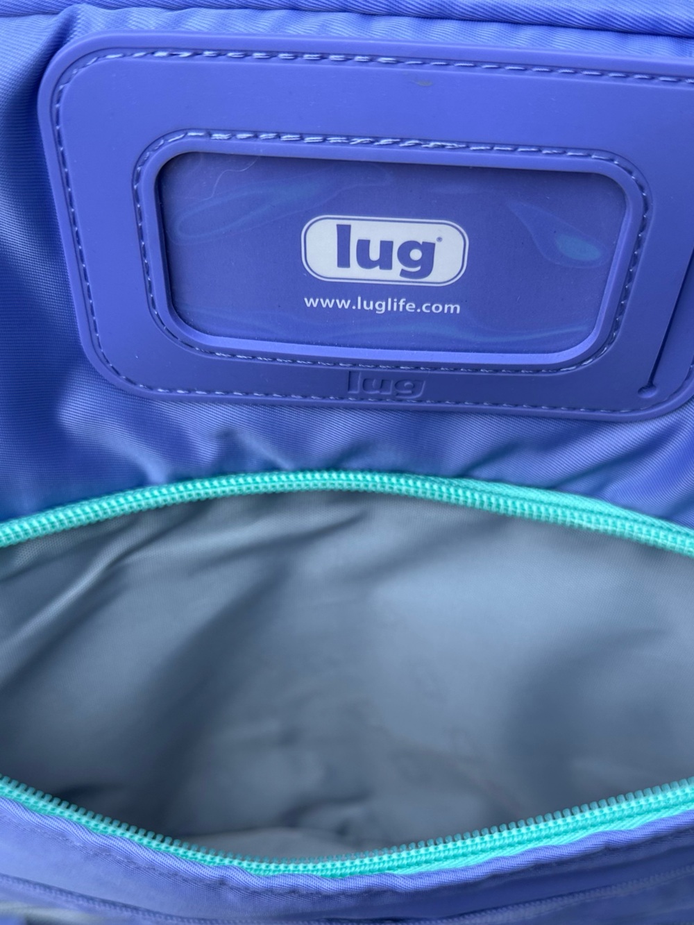 Lug Puddle Jumper Quilted Travel Tote Overnight Gym Bag Periwinkle Blue - Picture 17 of 17